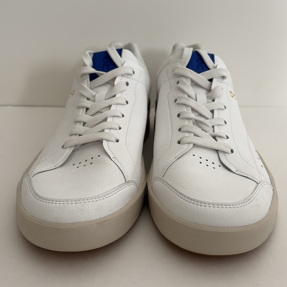 On Cloud White Blue The Roger Faux Leather Casual Sneaker Shoes Wome‎ Size 9 NEW - Picture 4 of 15